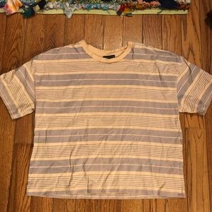 Boxy pastel striped shirt